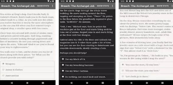 Gameplay screenshot from breach the archangel job for Android