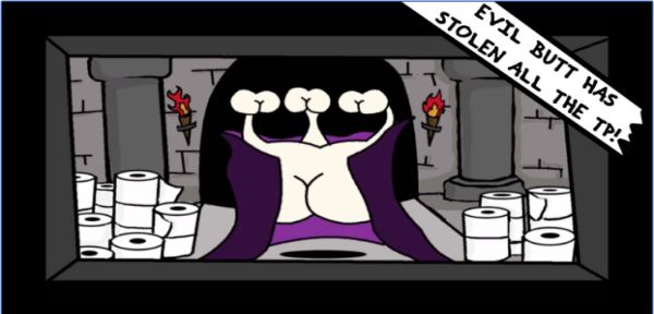 Gameplay screenshot from butts in space for Android