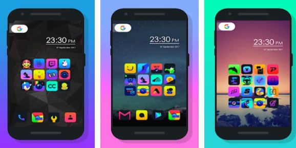 Gameplay screenshot from burm icon pack for Android