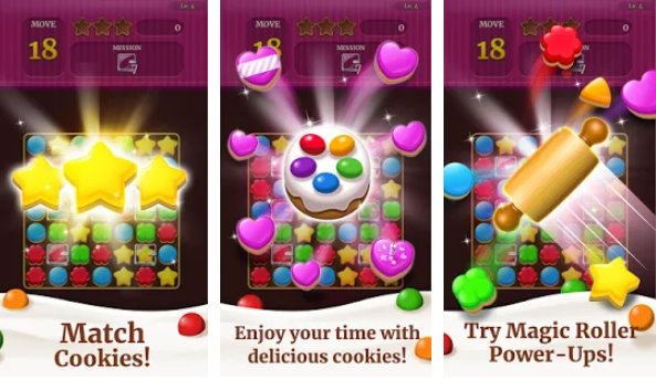 Gameplay screenshot from cookie crush classic for Android