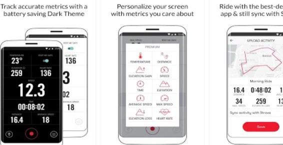 Gameplay screenshot from bike computer your personal cycling tracker for Android