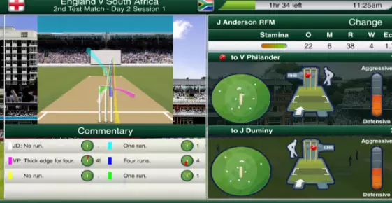 Gameplay screenshot from cricket captain 2017 for Android