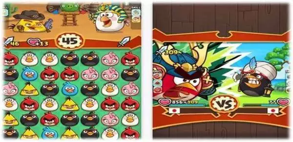 Gameplay screenshot of Angry Birds Fight! MOD APK on Android
