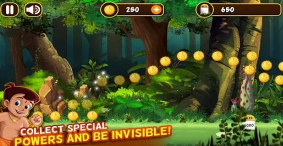 Gameplay screenshot from chhota bheem jungle run for Android