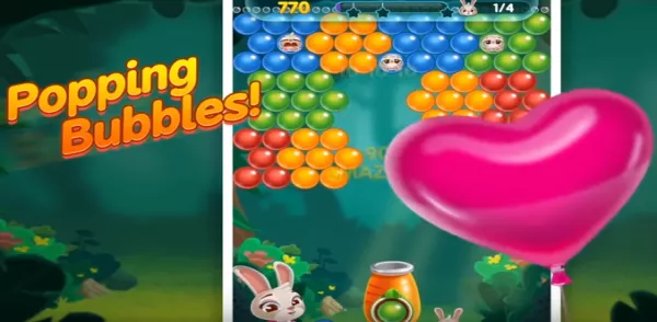 Gameplay screenshot from bunny pop for Android