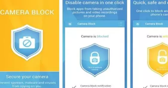 Gameplay screenshot from camera block spyware protect for Android