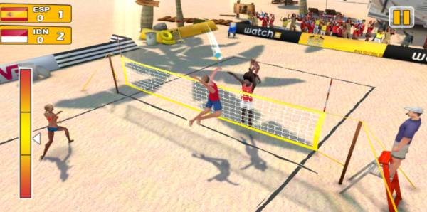 Gameplay screenshot from beach volleyball 3d for Android