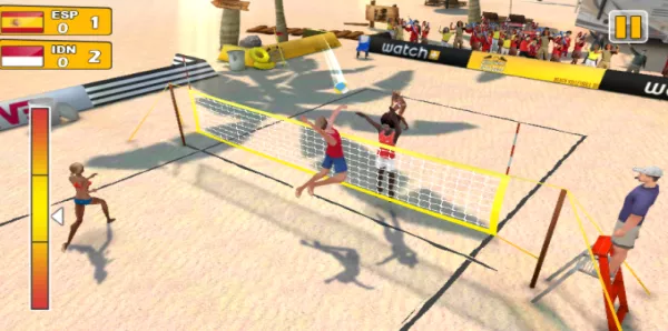Gameplay screenshot from beach volleyball 3d for Android