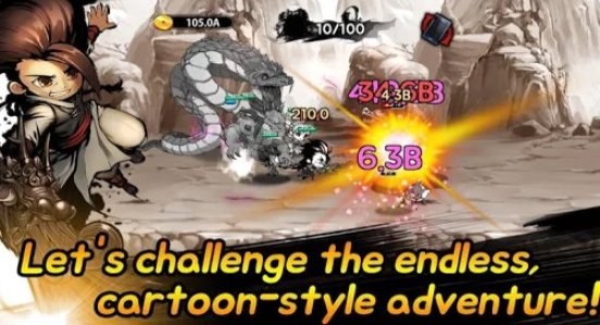 Gameplay screenshot from cartoon dungeon age of cartoon for Android