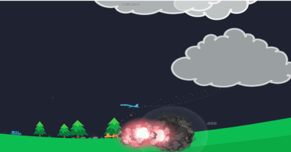 Gameplay screenshot from atomic bomber fighter pro for Android