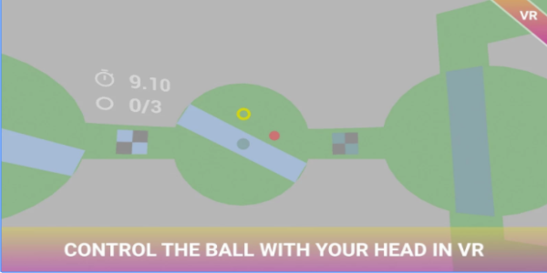 Gameplay screenshot from awesome maze round world vr for Android