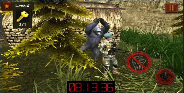 Gameplay screenshot from assassin ape open world game for Android