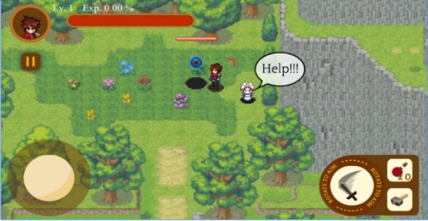 Gameplay screenshot from battle of forthwind for Android