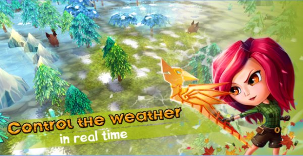 Gameplay screenshot from chibi survivor weather lord for Android