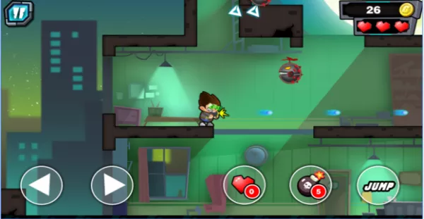 Gameplay screenshot from action heroes special agent for Android
