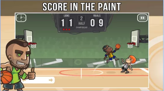 Gameplay screenshot from basketball battle for Android