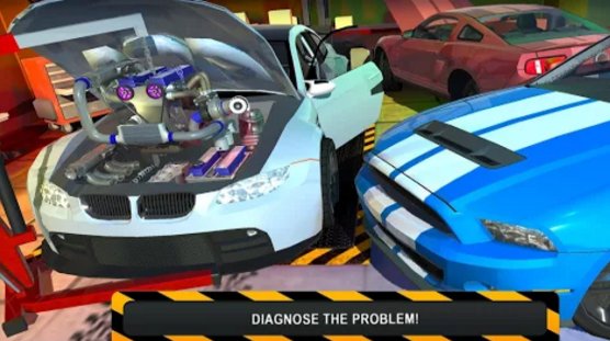 Gameplay screenshot from car mechanic job simulator for Android