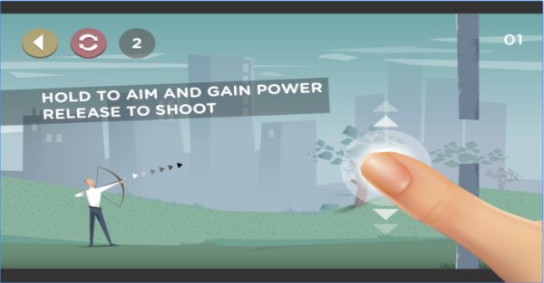 Gameplay screenshot from arrow science for Android