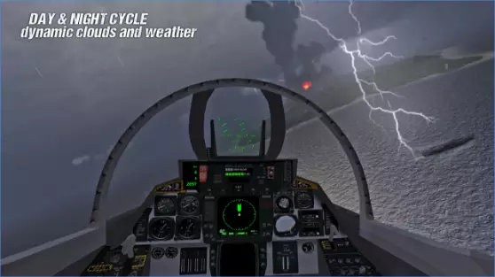 Gameplay screenshot from carrier landings pro for Android