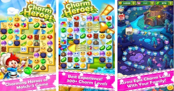 charm heroes the match king