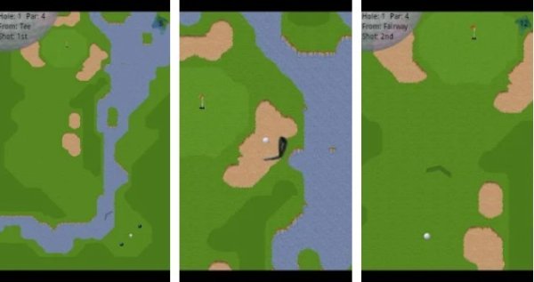 Gameplay screenshot from chip shot golf pro for Android