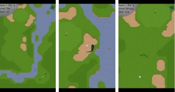 Gameplay screenshot from chip shot golf pro for Android