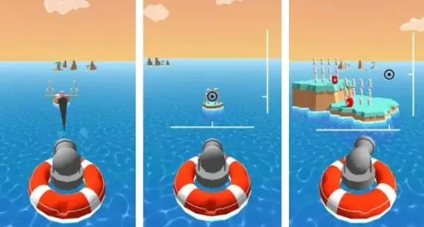 Gameplay screenshot from cannon destruction for Android
