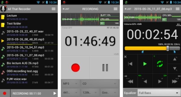 Gameplay screenshot from all that recorder for Android