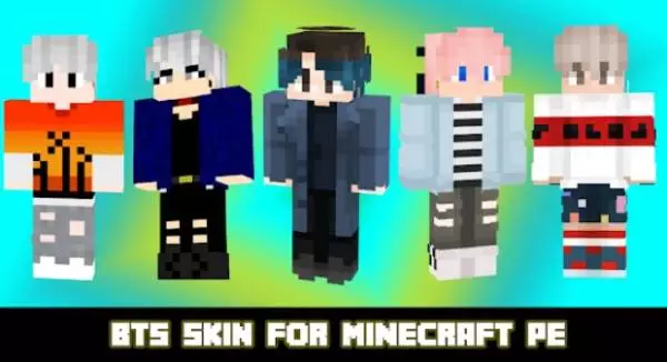 Gameplay screenshot from bts skins for minecraft for Android