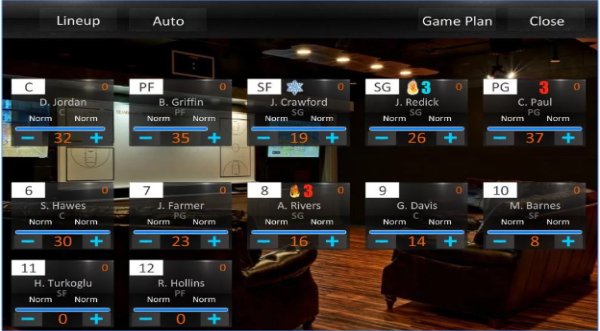 Gameplay screenshot from Basketball Dynasty Manager 16 for Android