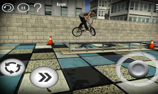 Gameplay screenshot from bmx streets mobile for Android
