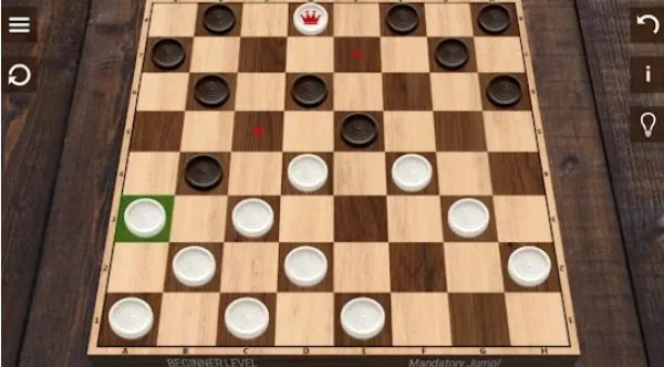 Gameplay screenshot from checkers for Android