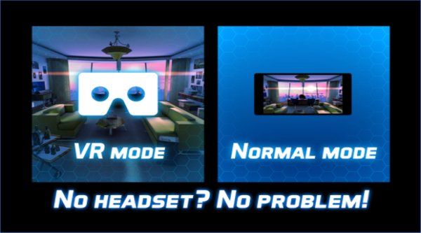 Gameplay screenshot from agent hawk vr for Android
