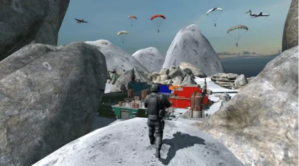 Gameplay screenshot from commando shooting 3d gun games for Android