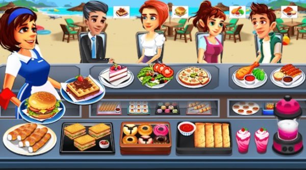 Gameplay screenshot from cooking cafe food chef for Android