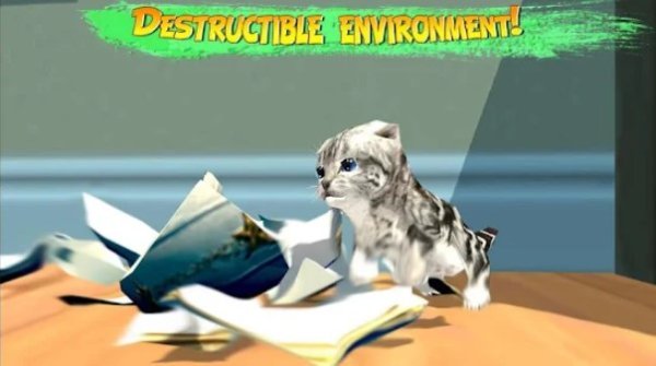 Gameplay screenshot from cat simulator kitty craft pro edition for Android