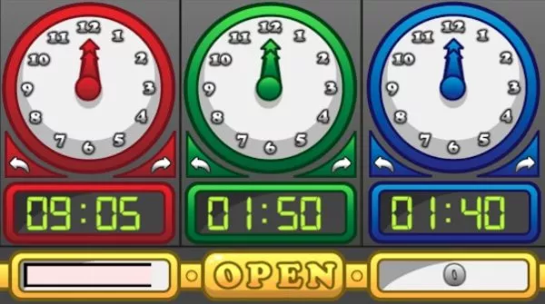 Gameplay screenshot from cracking clocks for Android