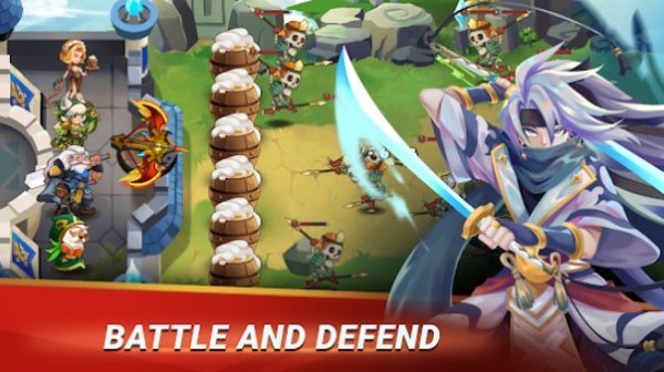 Gameplay screenshot from castle defender premium for Android