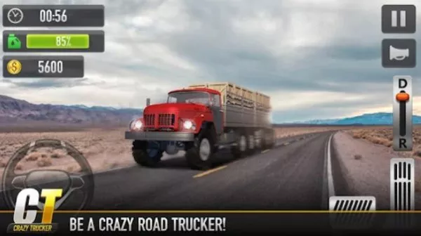 Gameplay screenshot from crazy trucker for Android