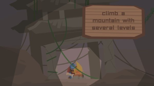 Gameplay screenshot from climb a mountain in your pocket for Android