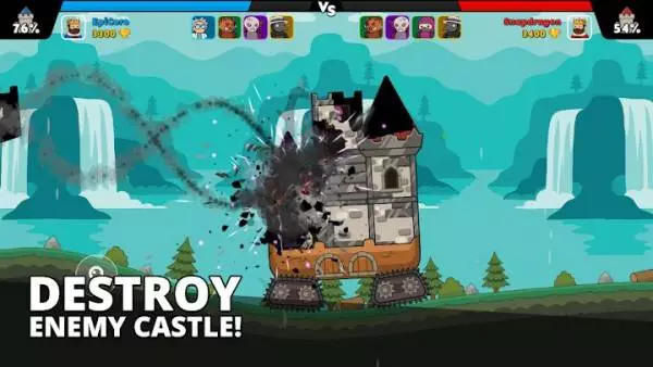 Gameplay screenshot from Castle Clashers! for Android
