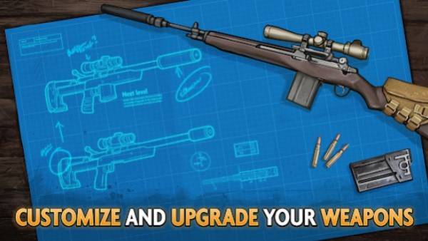 Gameplay screenshot from clear vision 4 brutal sniper game for Android