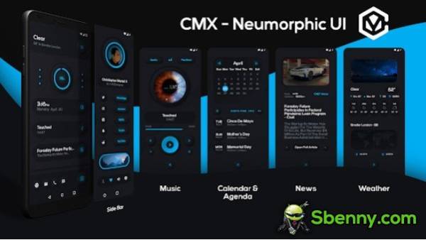 cmx neumorphic ui klwp theme