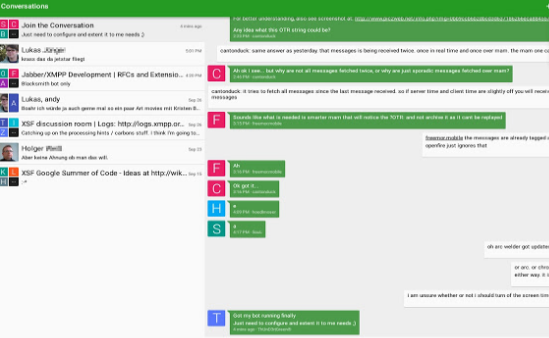 Gameplay screenshot from conversations jabber xmpp for Android