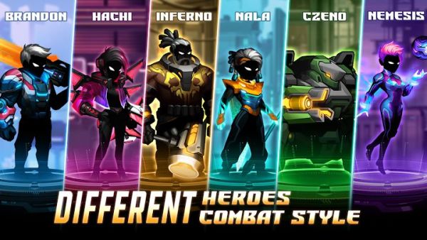 Gameplay screenshot from Cyber Fighter: Offline Fantasy for Android