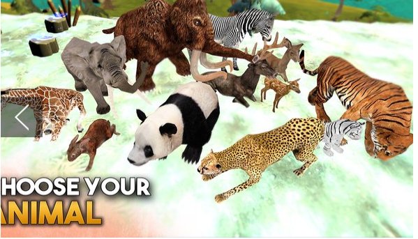 Gameplay screenshot from animal sim online big cats 3d for Android