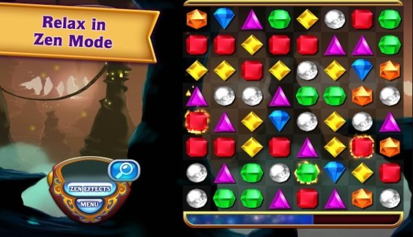 Gameplay screenshot from Bejeweled Classic for Android