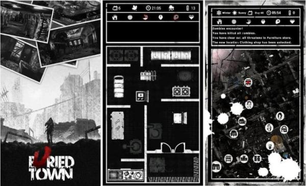 Gameplay screenshot from Buried Town – Free Zombie Survival Apocalypse Game for Android