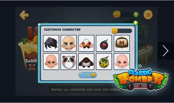 Gameplay screenshot from bomber heroes bomba game for Android