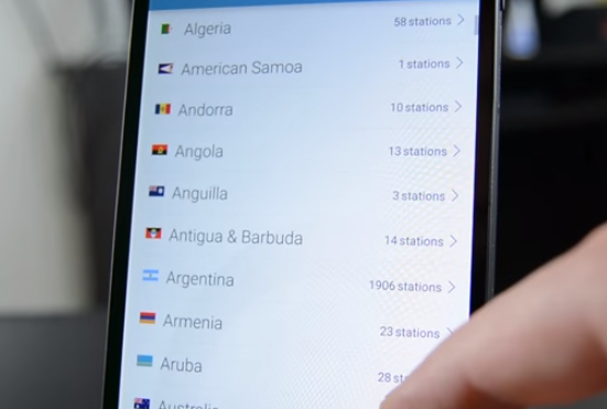 Gameplay screenshot from audials radio pro for Android
